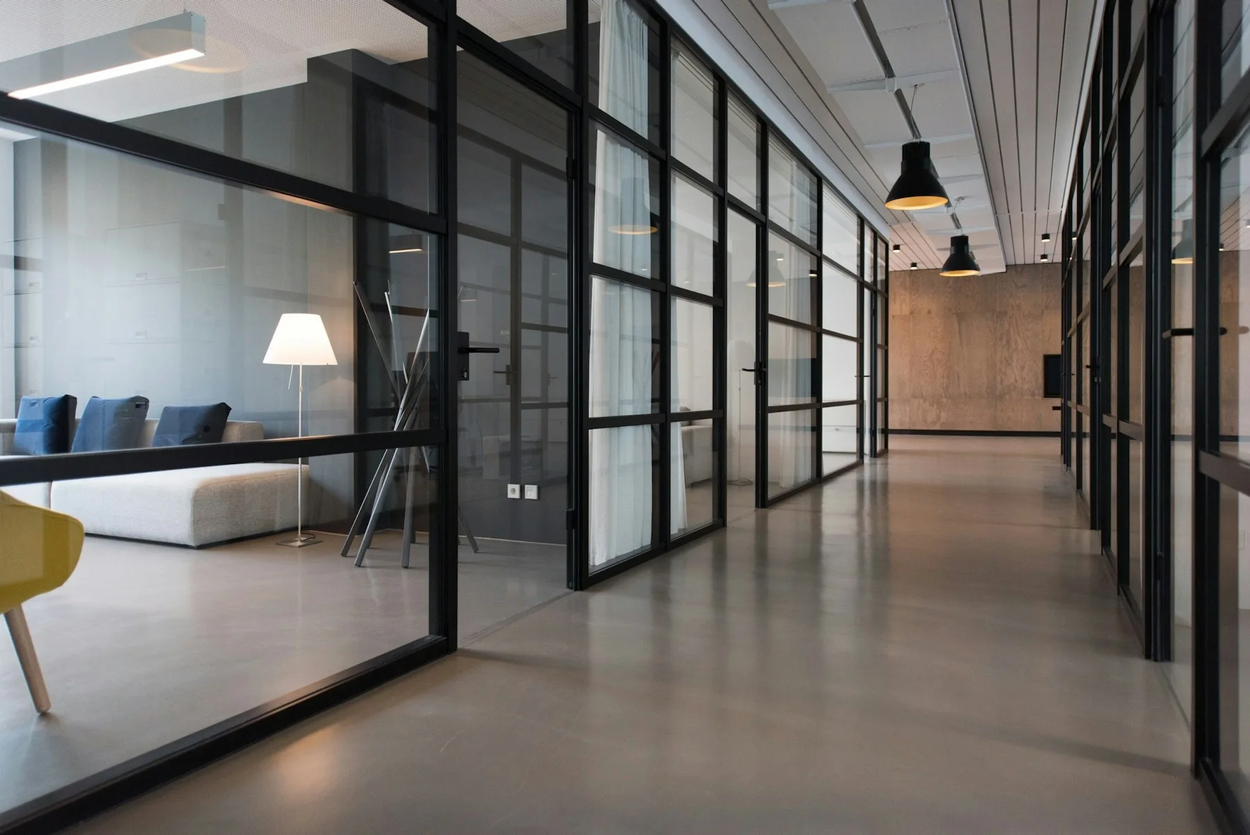 Illustrative modern office interior